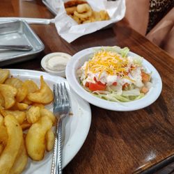 Aspen Street Grill - Salad and fries