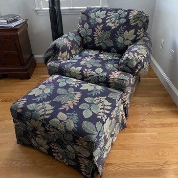 Needham Upholstery - before photo of chair - Furniture Reupholstery Near Me Needham Upholstery - before photo of chair - Furniture Reupholstery Near Me