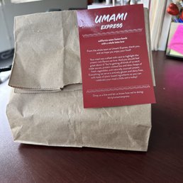 Umami Express: packaged well Umami Express: packaged well