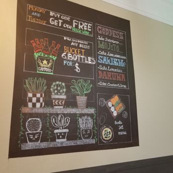 Tengoku Sushi - Chalk board menu - Japanese Near Me - Henderson, Nevada
