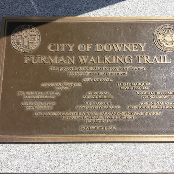 Furman Park - Official Placard. - Parks Near Me - Downey, California Furman Park - Official Placard. - Parks Near Me - Downey, California