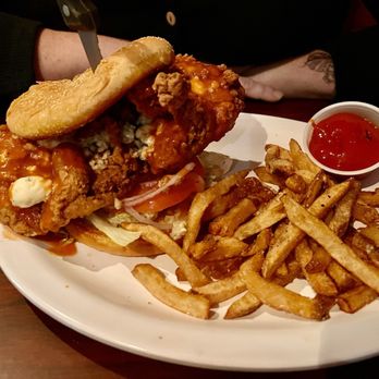The Mad River Tavern - We ordered the buffalo chicken wrap but swapped a wrap for a bun- this sandwich is sooooo good! - Bars Near Me - Campton, New Hampshire The Mad River Tavern - We ordered the buffalo chicken wrap but swapped a wrap for a bun- this sandwich is sooooo good! - Bars Near Me - Campton, New Hampshire