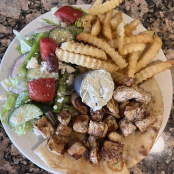 The Gyro Joint - Chicken platter w fries - Greek Near Me - Pompano Beach, Florida