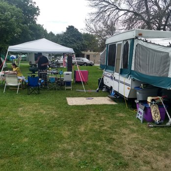 Four Mile Creek State Park - Our sweet set-up on site #6. - Parks Near Me - Youngstown, New York Four Mile Creek State Park - Our sweet set-up on site #6. - Parks Near Me - Youngstown, New York