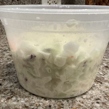 Bono's Pit Bar-B-Q - Untouched coleslaw only 2/3 full - Barbeque Near Me - Jacksonville, Florida Bono's Pit Bar-B-Q - Untouched coleslaw only 2/3 full - Barbeque Near Me - Jacksonville, Florida