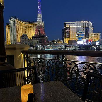 Yellowtail Japanese Restaurant & Lounge - View from our table on the balcony. (Min spend of $125/pp for patio seating). - Japanese Near Me - Las Vegas, Nevada Yellowtail Japanese Restaurant & Lounge - View from our table on the balcony. (Min spend of $125/pp for patio seating). - Japanese Near Me - Las Vegas, Nevada