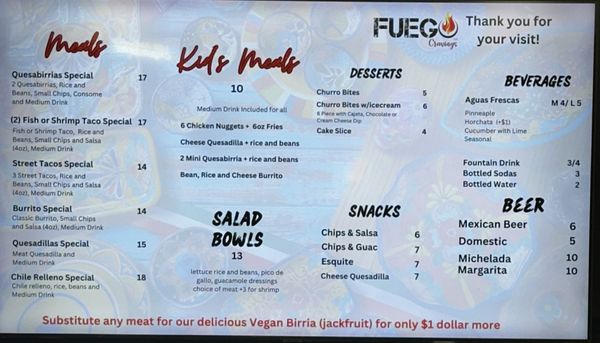 Menu photo 3 Fuego Cravings Rolling Hills Estates, CA Menu photo 3 Fuego Cravings Rolling Hills Estates, CA