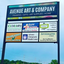 Avenue Art & Company - Our new Pylon Sign!!