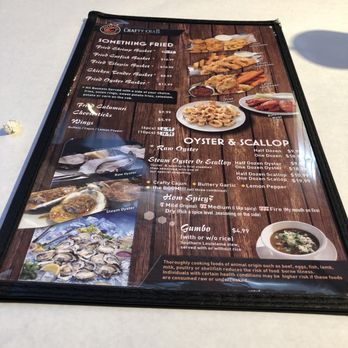 Crafty Crab - Page 1 of the Menu - Seafood Near Me - Altamonte Springs, Florida Crafty Crab - Page 1 of the Menu - Seafood Near Me - Altamonte Springs, Florida