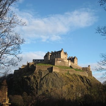 Edinburgh Castle - Edinburgh Castle as seen from Princes Street Gardens - Landmarks & Historical Buildings Near Me - Edinburgh, EDH