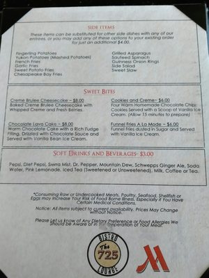 Menu photo 1 725 Lounge Chesapeake, VA