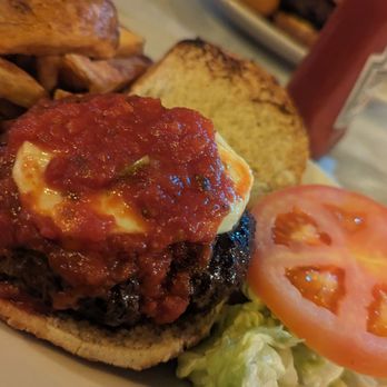 Donovan's Pub - Santo (mozzarella with marinara) - Burgers Near Me - Woodside, New York