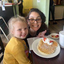 Our daughter is in love with the Mickey Mouse Pancakes as well as the servers there Our daughter is in love with the Mickey Mouse Pancakes as well as the servers there