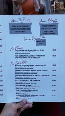 Menu photo 1 Restaurant - Auberge du Rempart Eguisheim, 68 Menu photo 1 Restaurant - Auberge du Rempart Eguisheim, 68