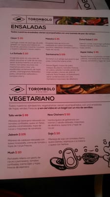 Menu photo 2 Torombolo Mar del Plata, C Menu photo 2 Torombolo Mar del Plata, C