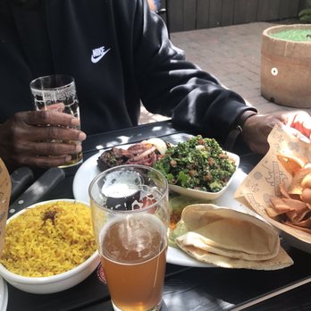 Pita Kabob & Grill - Split beef kabob dinner plate with extra pita chips - Beer, Wine & Spirits Near Me - Visalia, California Pita Kabob & Grill - Split beef kabob dinner plate with extra pita chips - Beer, Wine & Spirits Near Me - Visalia, California