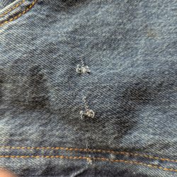 Levi’s Outlet Store - Obvious defect up close.