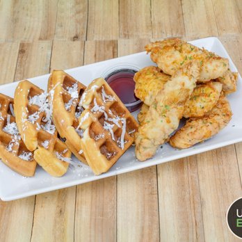 The Home Cookin - a plate of chicken and waffles - Sandwiches Near Me - Kissimmee, Florida The Home Cookin - a plate of chicken and waffles - Sandwiches Near Me - Kissimmee, Florida