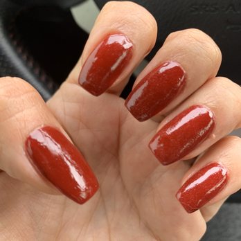 Signature Nails and Spa - Dip is on my cuticles, dip is grainy and I asked for coffin shape. - Nail Salons Near Me - Stevenson Ranch, California