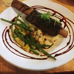 Cask & Cork - This was the braised beef short rib. Absolutely incredible.