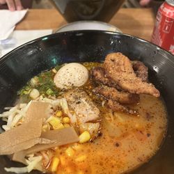 RamenDoBo Noodle Bar - Chicken and Pork spicy ramen.