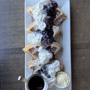 Millie's Cafe - Blueberry Waffles - Breakfast & Brunch Near Me - Los Angeles, California Millie's Cafe - Blueberry Waffles - Breakfast & Brunch Near Me - Los Angeles, California