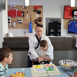 East Vancouver Taekwondo - First cut with a sword!