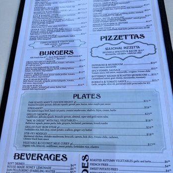 Cafe Bernardo - Menu - Burgers Near Me - Sacramento, California