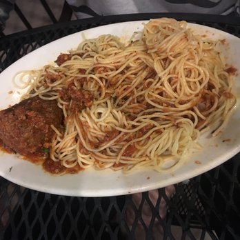 Valentino's Eatery - What's left of the spaghetti and meat(balls) - Italian Near Me - Florence, Arizona