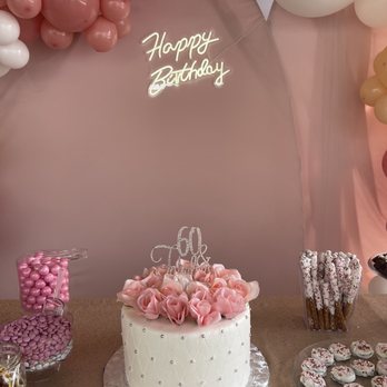 One&One Bakery - a table with a cake and balloons - Bakeries Near Me - Alhambra, California