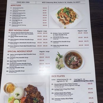 Pho Savor - Menu front - Vietnamese Near Me - Visalia, California Pho Savor - Menu front - Vietnamese Near Me - Visalia, California