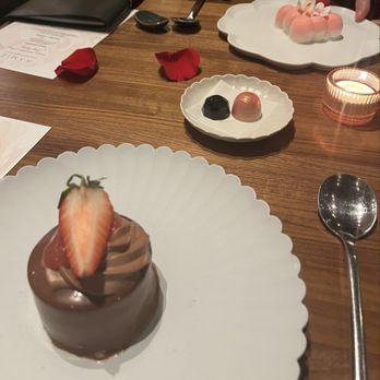 Ramie - Chocolate mousse and lychee cream - Wine Bars Near Me - Seattle, Washington Ramie - Chocolate mousse and lychee cream - Wine Bars Near Me - Seattle, Washington