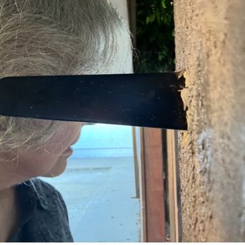 EverFence - San Diego - The extremely long gate lever at head and eye level protruding into walkway. A serious safety hazard. Notice the quality of the boards. - Fences & Gates Near Me