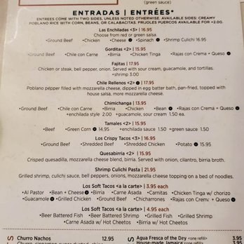 El Chinito Gordo - Menu - Mexican Near Me - Tucson, Arizona