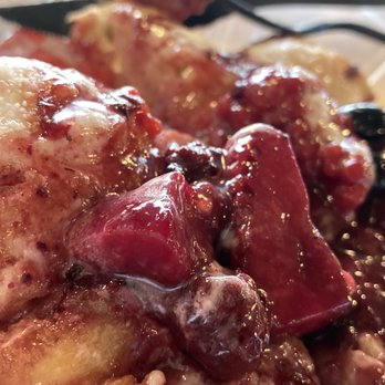 Queen Bee Gourmet Tacos and Frybread - Berries & Cream Cheese Fry Bread (Dessert Navajo Taco!!) OMG OUT OF THIS WORLD DELISH!!! - Caterers Near Me