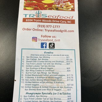 TrySeafood Cary - Menu - Seafood Near Me - Cary, North Carolina TrySeafood Cary - Menu - Seafood Near Me - Cary, North Carolina