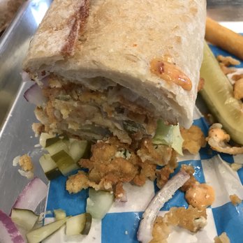 St. Augustine Seafood Company - Oyster poboy was thick n yummy - Seafood Near Me - St. Augustine, Florida St. Augustine Seafood Company - Oyster poboy was thick n yummy - Seafood Near Me - St. Augustine, Florida