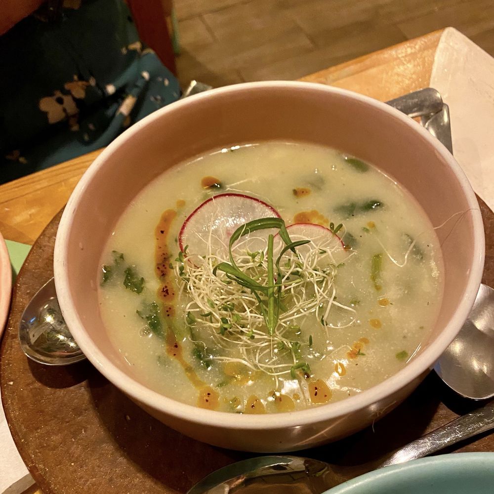 Casa Taviche - Squash vine soup - Mexican Near Me - Oaxaca, OAX Casa Taviche - Squash vine soup - Mexican Near Me - Oaxaca, OAX