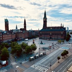 citizenM Copenhagen Radhuspladsen Hotel - View of city-hall square from our room.