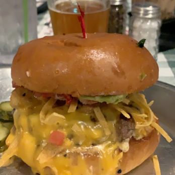 Rodeo Goat - Some type of Community IPA inspired burger that is an instant mouth-waterer - Burgers Near Me - Dallas, Texas Rodeo Goat - Some type of Community IPA inspired burger that is an instant mouth-waterer - Burgers Near Me - Dallas, Texas