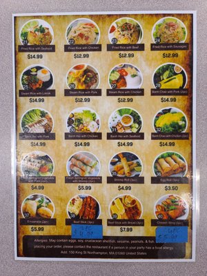 Menu photo 1 Soup Noodle Bowl Northampton, MA Menu photo 1 Soup Noodle Bowl Northampton, MA