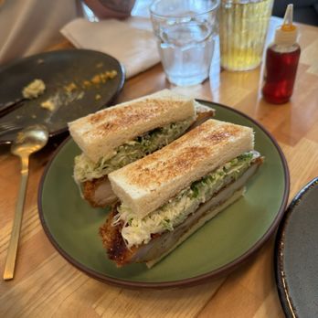 Kisser - Chicken katsu! Slaw is refreshing and a great fresh, textural element in this sandwich - Japanese Near Me - Nashville, Tennessee