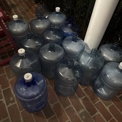 Crystal Springs Water - Empty water bottles that haven't been picked up by Crystal Springs.