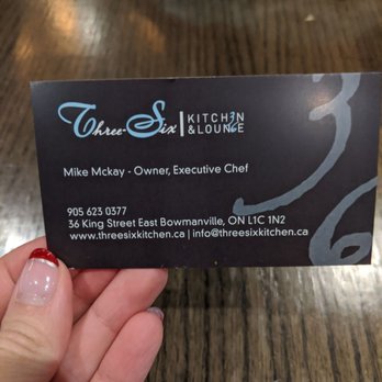 Three Six Kitchen & Lounge - Owner/chef info - Canadian (New) Near Me - Bowmanville, Ontario Three Six Kitchen & Lounge - Owner/chef info - Canadian (New) Near Me - Bowmanville, Ontario