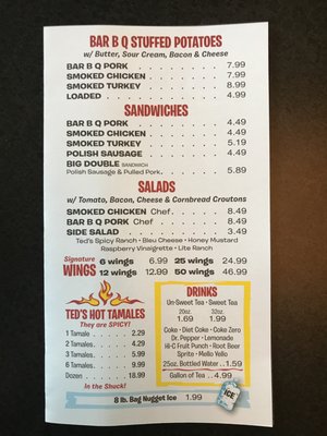 Menu photo 5 Ted's Bar-B-Q Madison, AL Menu photo 5 Ted's Bar-B-Q Madison, AL