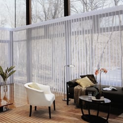 Alleens Custom Window Treatments - Luminette Shades by Hunter Douglas.