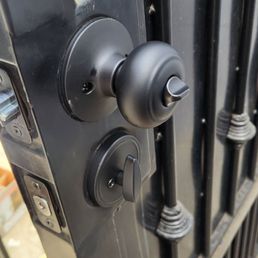 Other side of main gate lock replacement