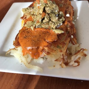 Blue's Egg + Bakery - Goat cheese stuffed Browns. - Breakfast & Brunch Near Me - Milwaukee, Wisconsin