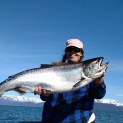Manns Charter Service - It was a big king salmon......