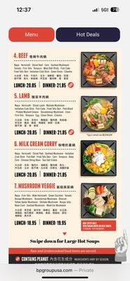 Menu photo 8 Boiling Point Fremont, CA